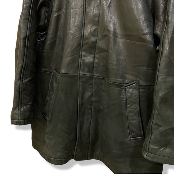 Vintage Perry Ellis Super Soft Leather Jacket - Picture 4 of 8